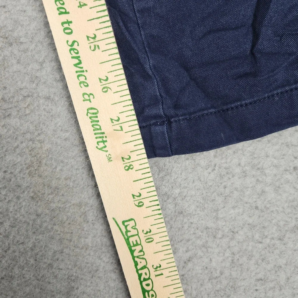 Old Navy Boot-Cut Pants Girls 18 Navy Blue Stretch Cotton Twill High Waisted